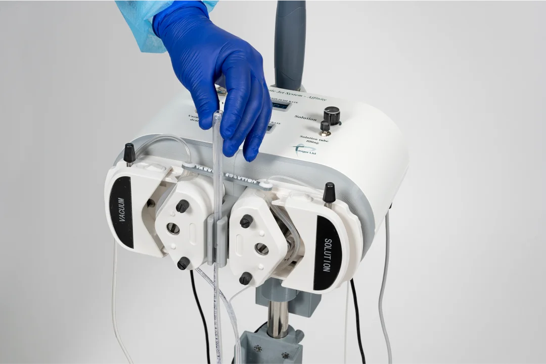 Überblick über das Gerät Affinity GJS (Gentle Jet System)